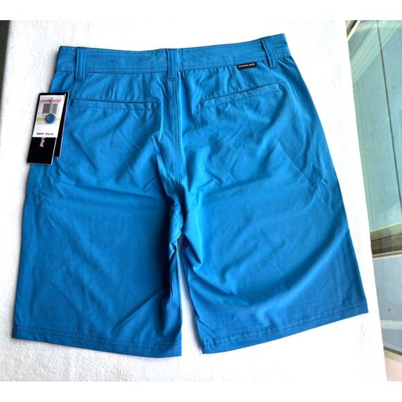 NWT PSYCHO TUNA BOSUN Hybrid Shorts 4 Way Stretch 4 Pockets Unlined Blue 30 - Picture 2 of 6